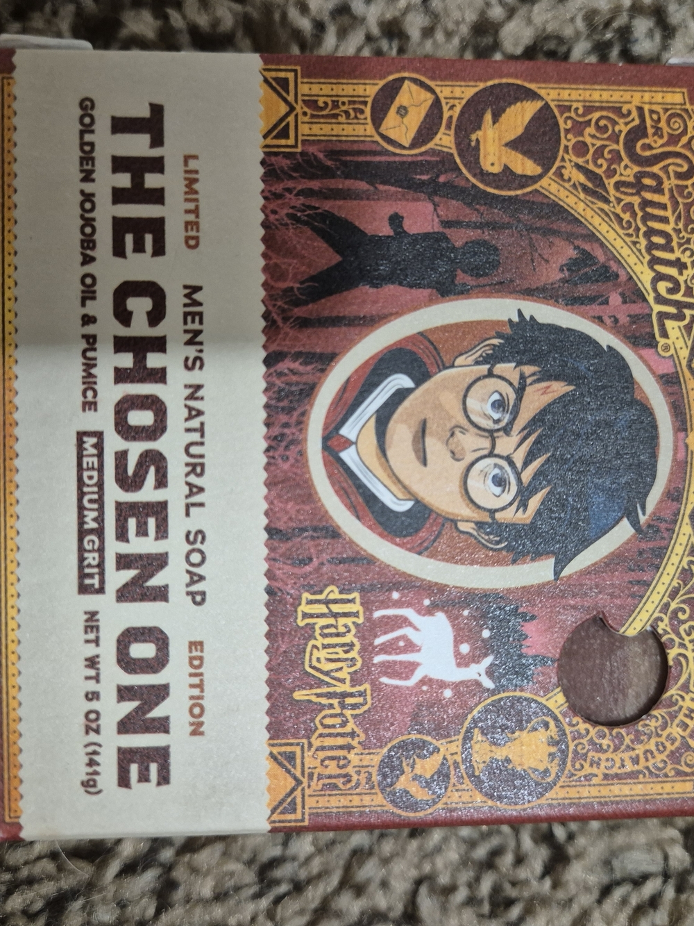 2 PACK Dr. Squatch Harry Potter The Chosen One Bar Soap 5 oz Ea Limited Edition